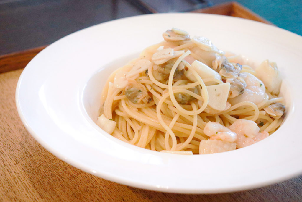 シーフードペペロンチーノ